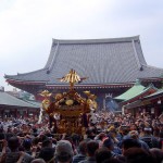 Mikoshi (御輿/神輿) : A holy palanquin (portable shrine).